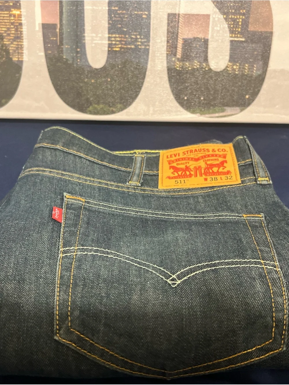 Levi's Men's 511 Slim Fit Jeans - Dark Blue dark wash